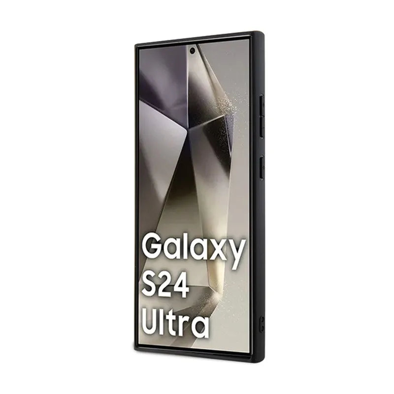 Ferrari Hot Stamp V Lines MagSafe – Samsung Galaxy S24 Ultra dėklas (juodas)