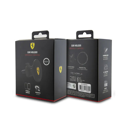 Ferrari MagSafe Spausdintas skydas – magnetinis automobilinis laikiklis (juodas)