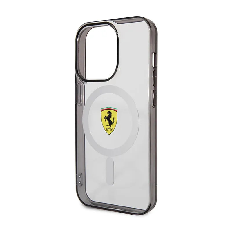 Ferrari Outline Magsafe – dėklas, skirtas iPhone 14 Pro (skaidrus)