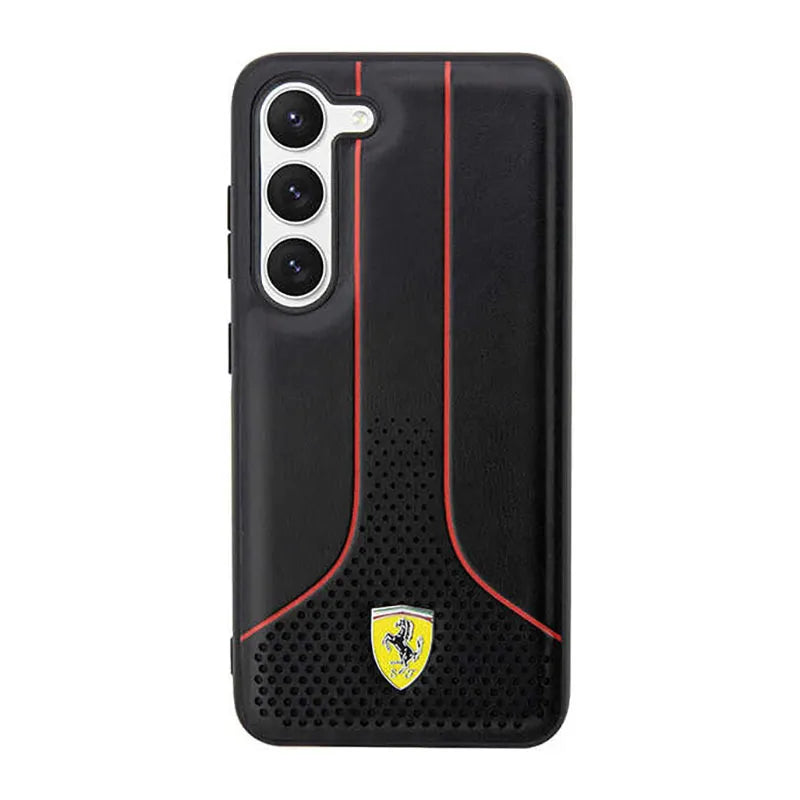 Ferrari Perforuota 296P kolekcija - Dėklas Samsung Galaxy S23+ (juodas)