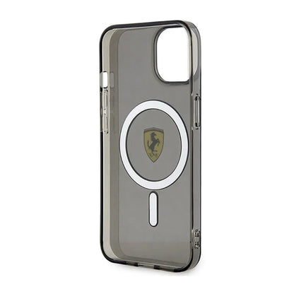 Ferrari permatomas MagSafe – dėklas „iPhone 14 Plus“ (juodas)