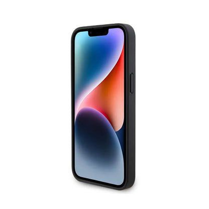 Ferrari Quilted Metal Logo – dėklas, skirtas „iPhone 15 Pro Max“ (juodas)