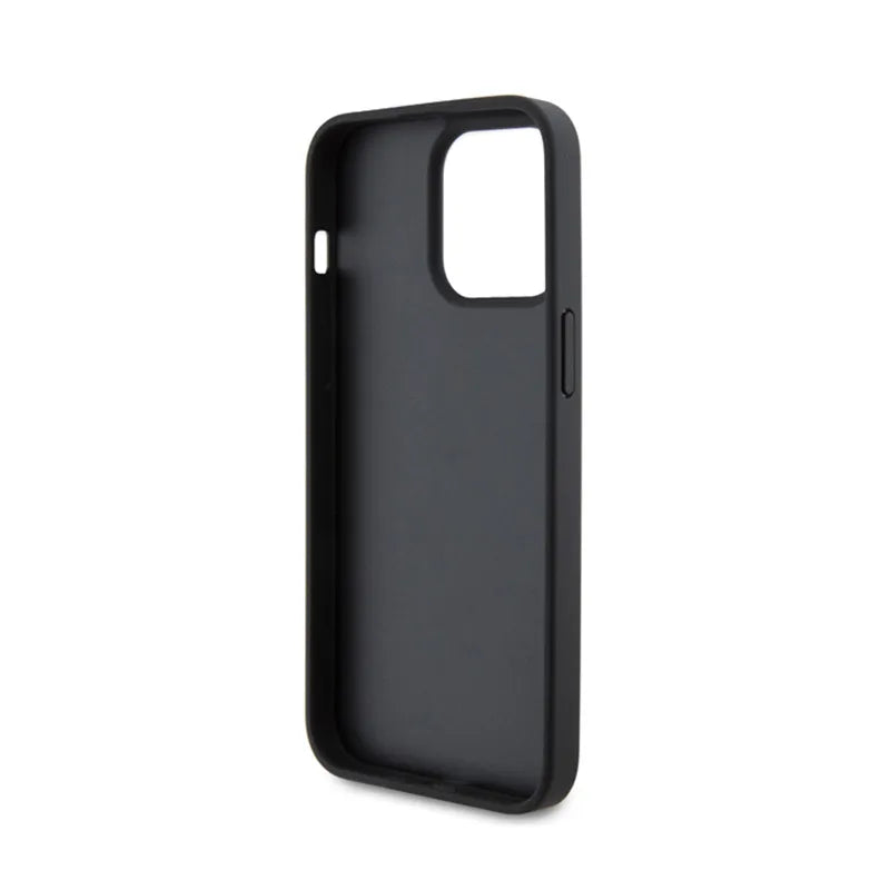 Ferrari Quilted Metal Logo – dėklas, skirtas „iPhone 15 Pro Max“ (juodas)