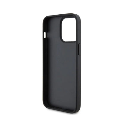 Ferrari Quilted Metal Logo – dėklas, skirtas „iPhone 15 Pro Max“ (juodas)