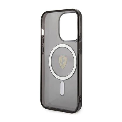 Ferrari Translucent MagSafe – dėklas, skirtas iPhone 14 Pro (juodas)