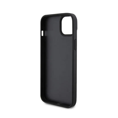 „Ferrari Twist Metal Logo“ – dėklas, skirtas „iPhone 15 Plus“ (juoda spalva)