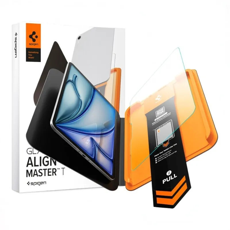 Grūdintas stiklas Spigen ALM Glas.tR T, skirtas Apple iPad Air 11” (2026 – 2024) (skaidrus)