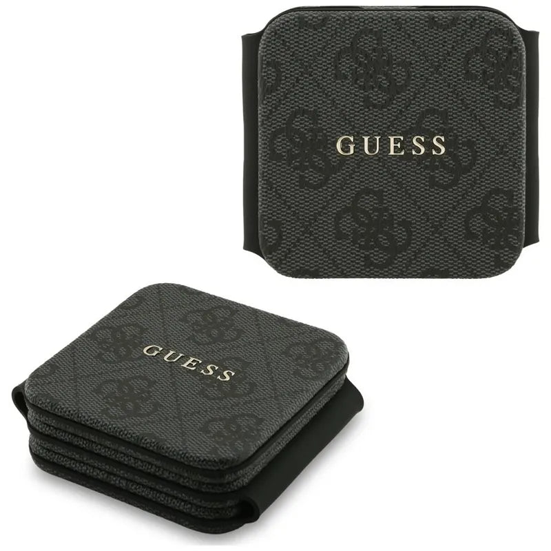 Guess 4G belaidis įkroviklis – „MagSafe“ 3-viename indukcinis įkroviklis, skirtas iPhone, AirPods ir Apple Watch 15W (juodos spalvos)