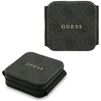 Guess 4G belaidis įkroviklis – „MagSafe“ 3-viename indukcinis įkroviklis, skirtas iPhone, AirPods ir Apple Watch 15W (juodos spalvos)