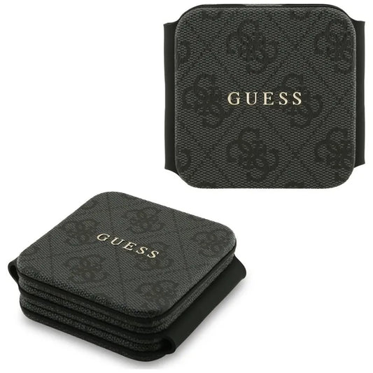 Guess 4G belaidis įkroviklis – „MagSafe“ 3-viename indukcinis įkroviklis, skirtas iPhone, AirPods ir Apple Watch 15W (juodos spalvos)