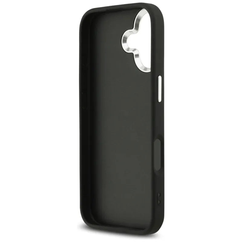 Guess 4G Big 4G Classic Logo dėklas iPhone 17 (juoda / sidabrinė)