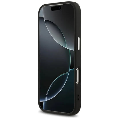 Guess 4G Big 4G Classic Logo – Dėklas iPhone 17 Pro (Juoda / Sidabrinė)