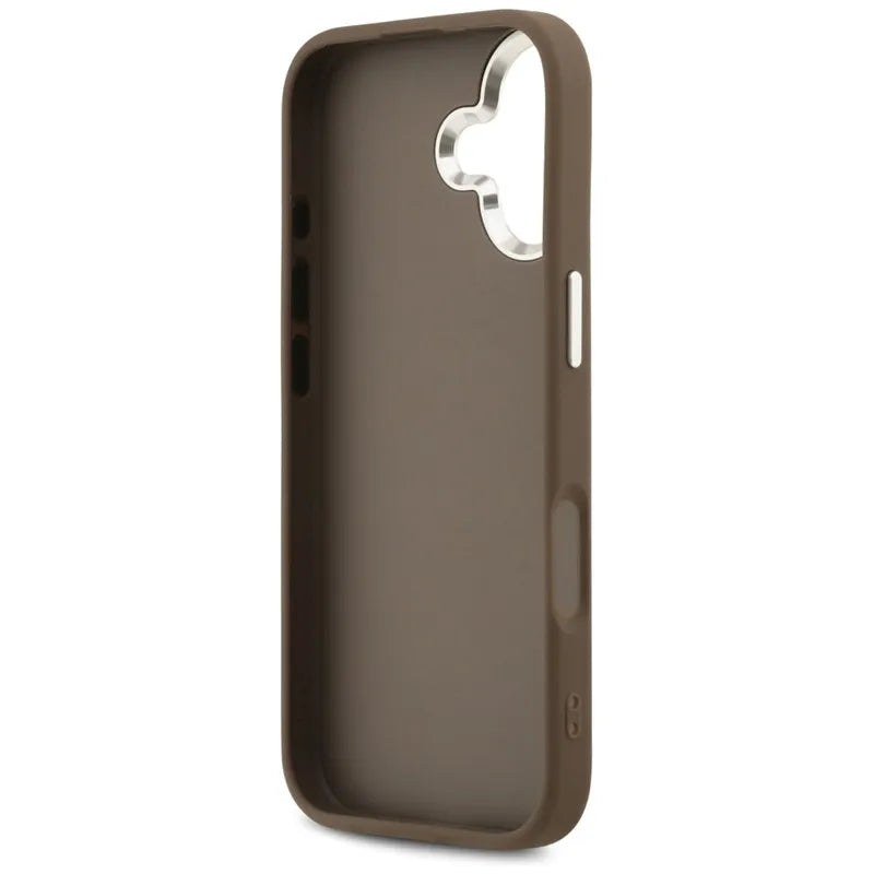 Guess 4G Big 4G Classic Logo dėklas iPhone 17 (Ruda / Sidabrinė)