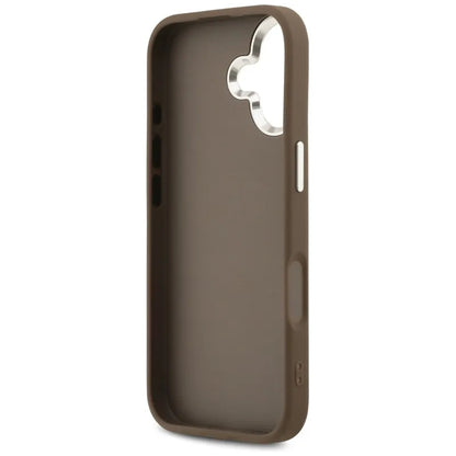Guess 4G Big 4G Classic Logo dėklas iPhone 17 (Ruda / Sidabrinė)