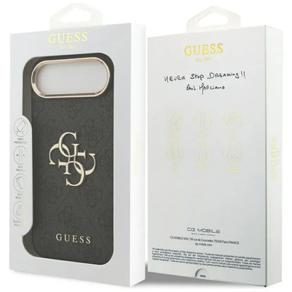Guess 4G Big 4G Classic Logo - Dėklas iPhone Air (Juoda / Auksinė)