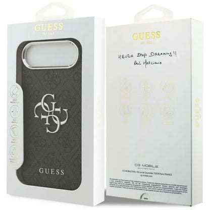 Guess 4G Big 4G Classic Logo dėklas iPhone Air (Juoda / Sidabrinė)