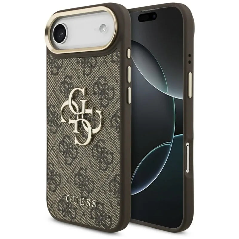 Guess 4G Big 4G Classic Logo dėklas iPhone Air (ruda / auksas)