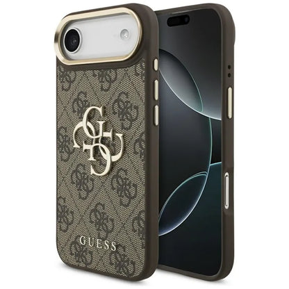 Guess 4G Big 4G Classic Logo dėklas iPhone Air (ruda / auksas)