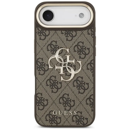 Guess 4G Big 4G Classic Logo dėklas iPhone Air (ruda / auksas)