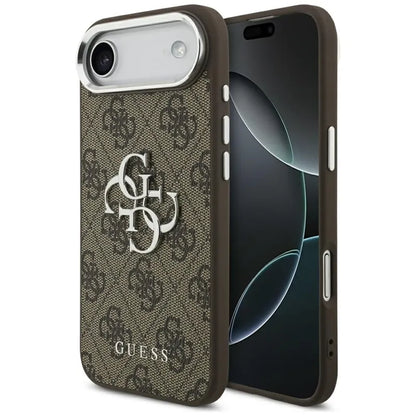 Guess 4G Big 4G Classic Logo dėklas iPhone Air (Ruda / Sidabrinė)