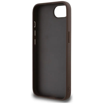 Guess 4G Big Logo – dėklas iPhone 16e (rudas)