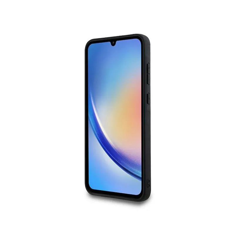 Guess 4G Big Metal Logo - dėklas Samsung Galaxy A35 5G (juodas)