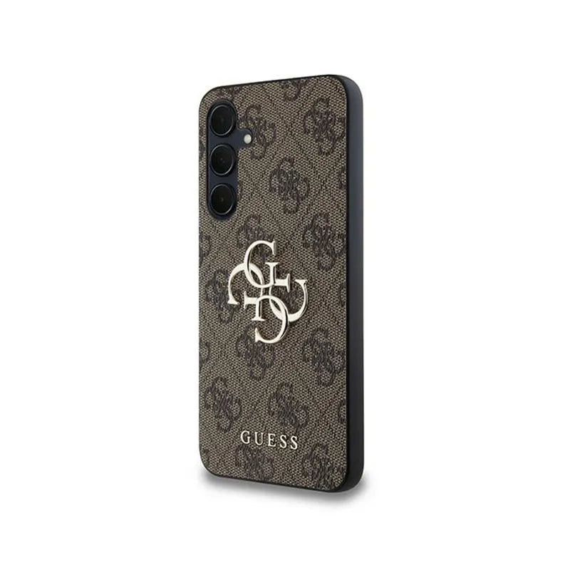 Guess 4G Big Metal Logo – dėklas Samsung Galaxy A35 5G (rudas)
