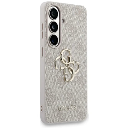 Guess 4G Big Metal Logo dėklas - Samsung Galaxy S26+ (Rožinis)