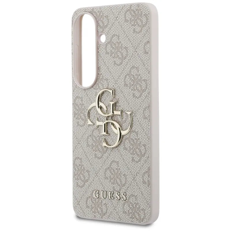 Guess 4G Big Metal Logo dėklas - Samsung Galaxy S26+ (Rožinis)