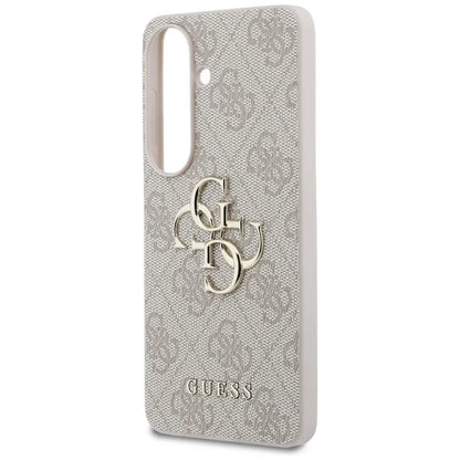 Guess 4G Big Metal Logo dėklas - Samsung Galaxy S26+ (Rožinis)