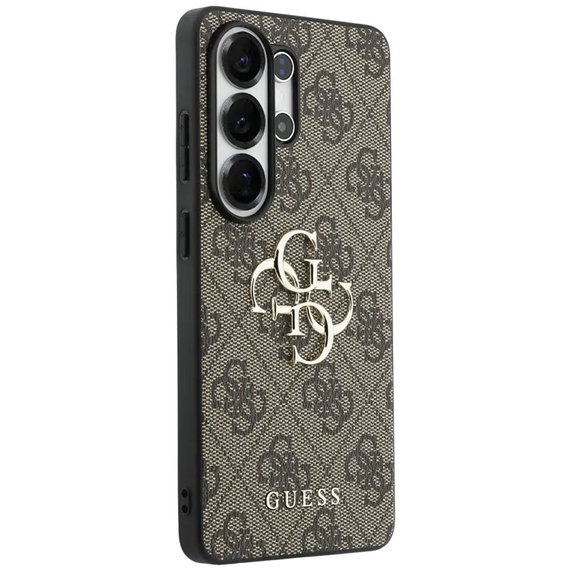 Guess 4G Big Metal Logo - Dėklas Samsung Galaxy S26 Ultra (Rudos spalvos)
