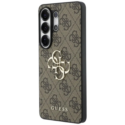 Guess 4G Big Metal Logo - Dėklas Samsung Galaxy S26 Ultra (Rudos spalvos)