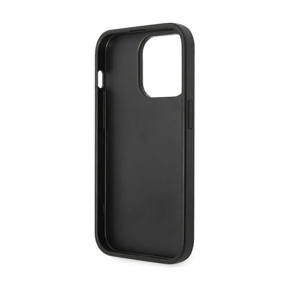 Guess 4G Big Metal Logo dėklas, skirtas iPhone 15 Pro (Pilka)