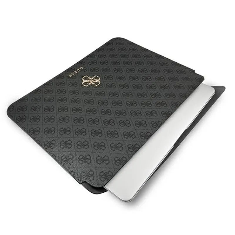 Guess 4G Big Metal Logo kompiuterio dėklas – nešiojamojo kompiuterio dėklas 13 colių (juodas)