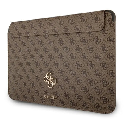 Guess 4G Big Metal Logo kompiuterio dėklas – nešiojamojo kompiuterio dėklas 13" (rudas)