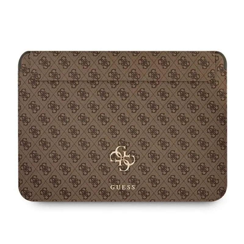 Guess 4G Big Metal Logo kompiuterio dėklas – nešiojamojo kompiuterio dėklas 13" (rudas)