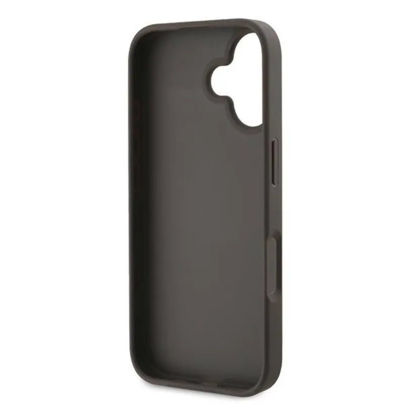 Guess 4G Bottom Stripe - Dėklas skirtas iPhone 16 Plus (ruda)