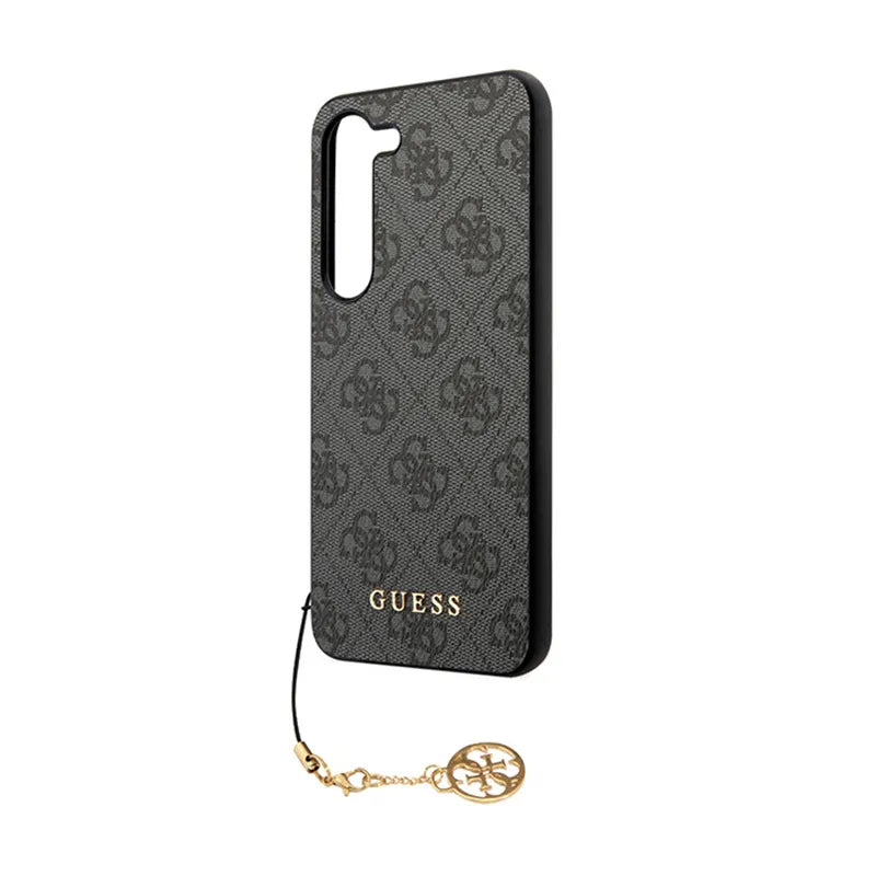 Guess 4G Charms Collection - dėklas Samsung Galaxy A35 5G (juodas)