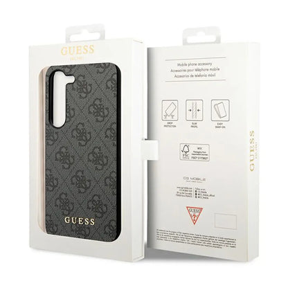 Guess 4G Charms Collection - dėklas Samsung Galaxy A35 5G (juodas)