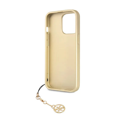 Guess 4G Charms Collection – dėklas, skirtas „iPhone 14 Pro“ (pilkas)