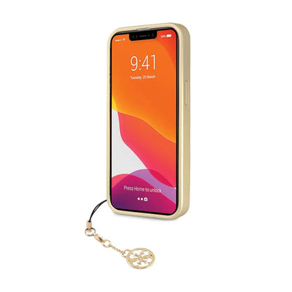 Guess 4G Charms Collection – dėklas, skirtas „iPhone 14 Pro“ (pilkas)