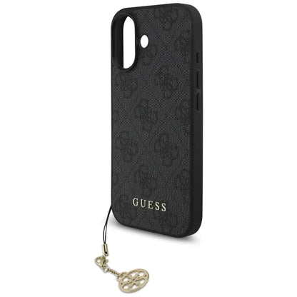 Guess 4G Charms Collection MagSafe – dėklas „iPhone 17“ (juodas)