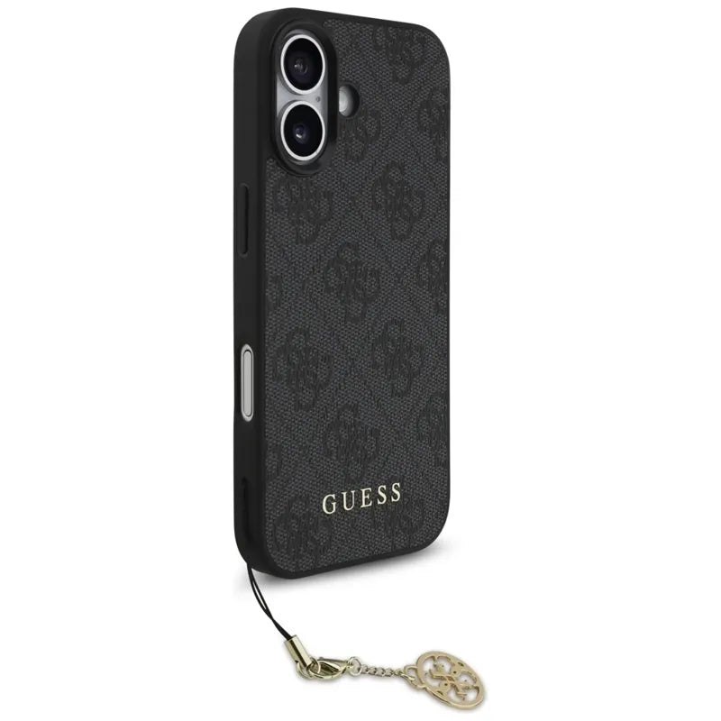 Guess 4G Charms Collection MagSafe – dėklas „iPhone 17“ (juodas)