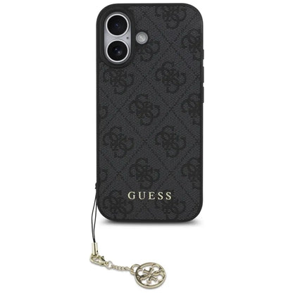 Guess 4G Charms Collection MagSafe – dėklas „iPhone 17“ (juodas)
