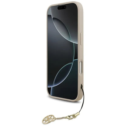Guess 4G Charms Collection MagSafe – dėklas iPhone 17 (rožinis)