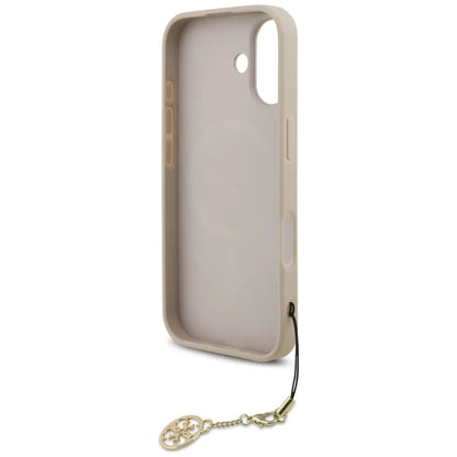 Guess 4G Charms Collection MagSafe – dėklas iPhone 17 (rožinis)