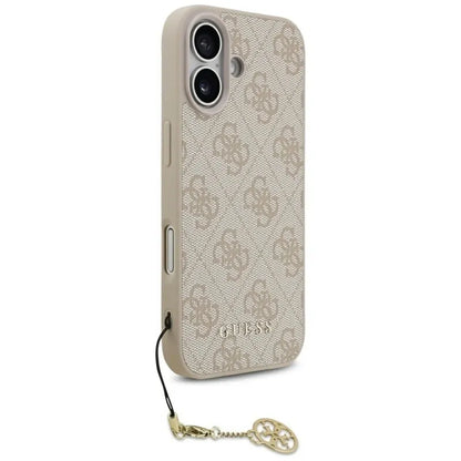 Guess 4G Charms Collection MagSafe – dėklas iPhone 17 (rožinis)