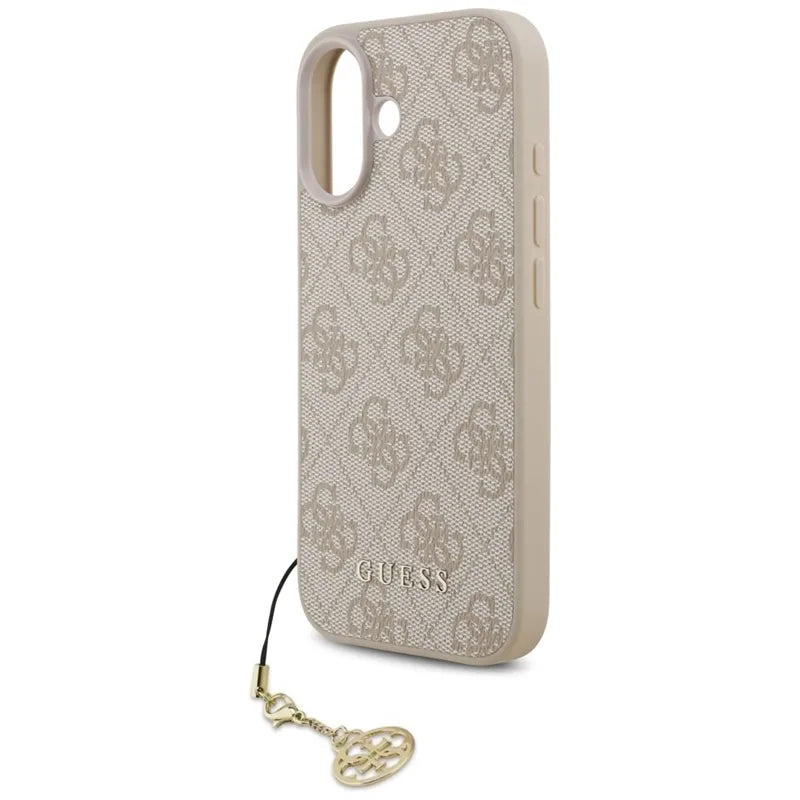 Guess 4G Charms Collection MagSafe – dėklas iPhone 17 (rožinis)