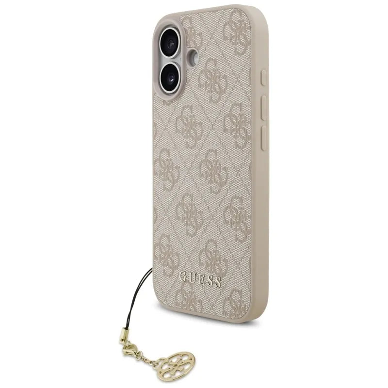 Guess 4G Charms Collection MagSafe – dėklas iPhone 17 (rožinis)