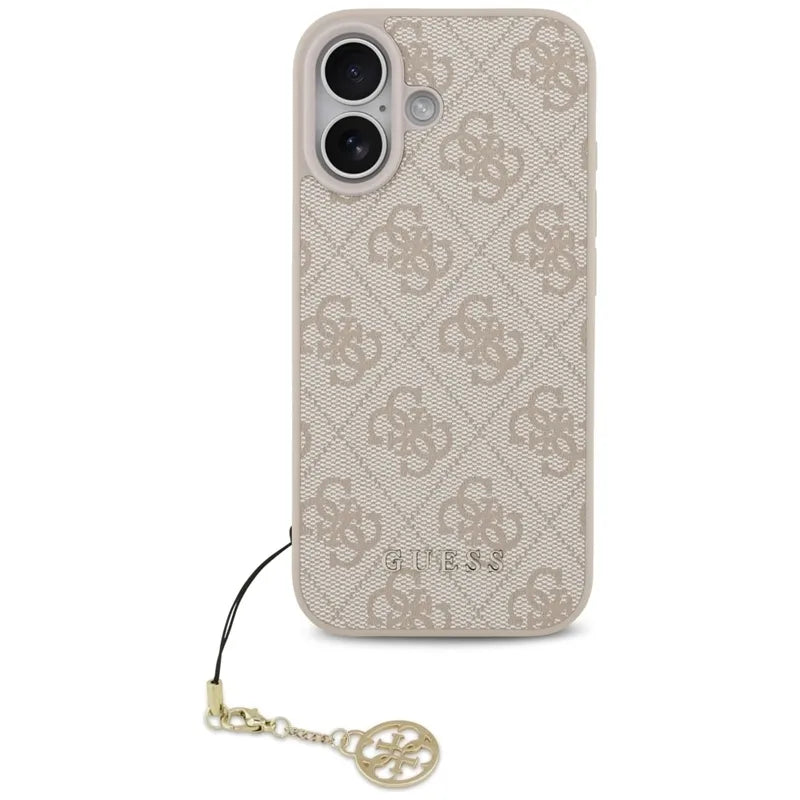 Guess 4G Charms Collection MagSafe – dėklas iPhone 17 (rožinis)